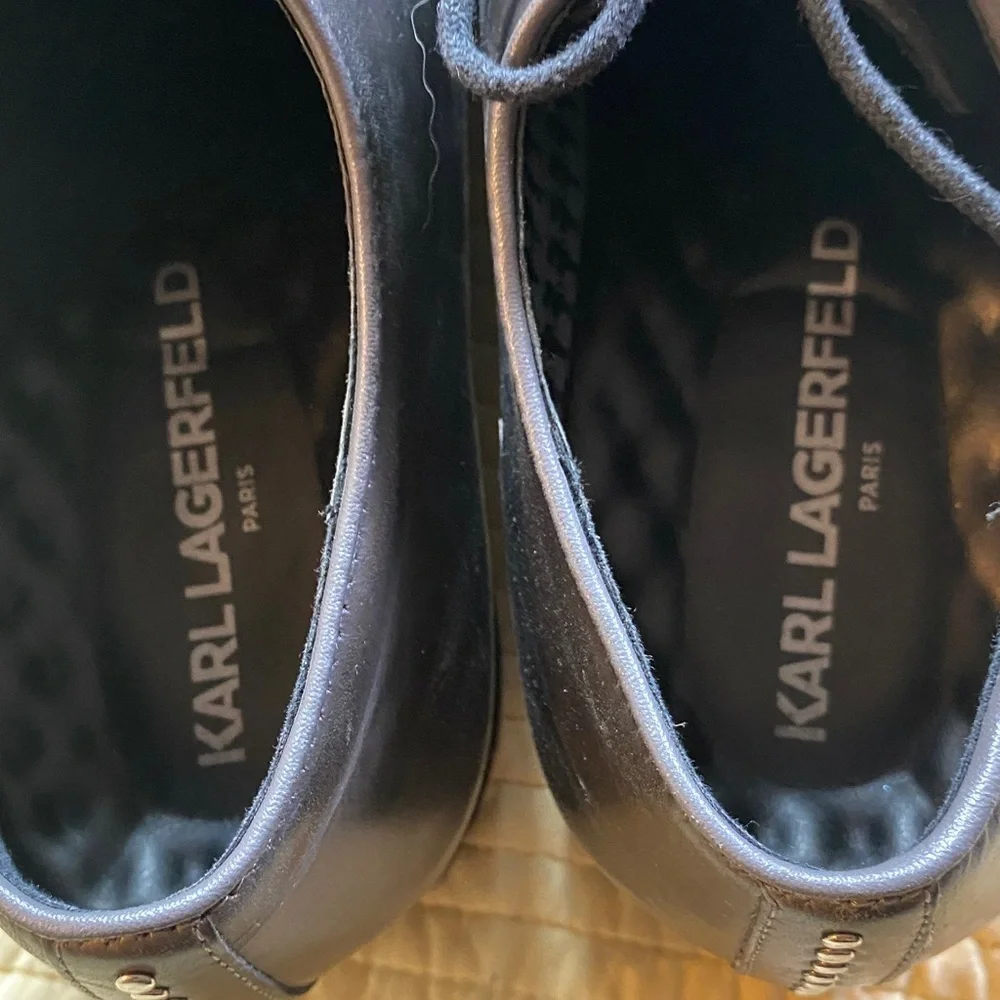 Karl Lagerfeld Classic Black Oxfords